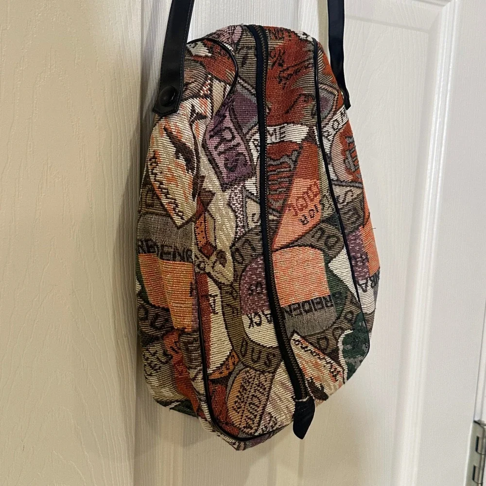 Vintage Tapestry Sling Backpack Travel Shoulder Bag Multi Color